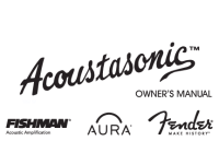 Fender Acoustasonic - Owners Manual 